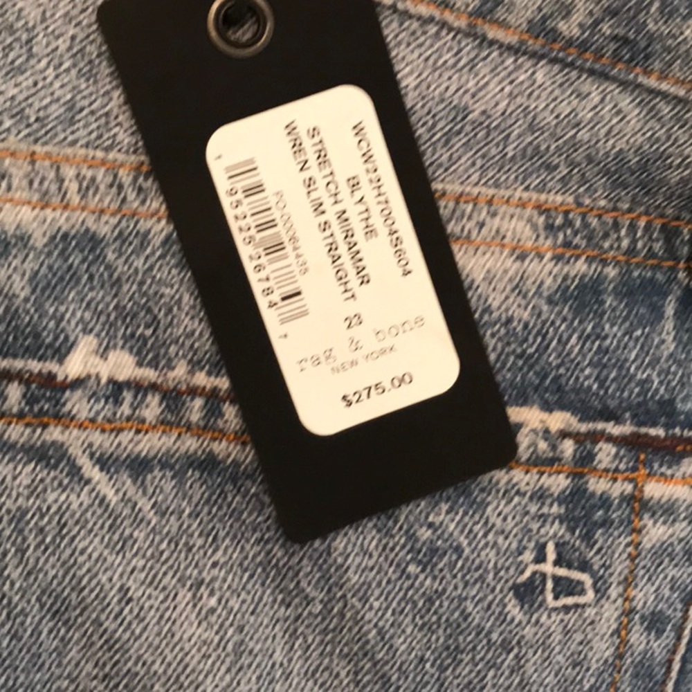 RARE! ✨NEW✨ BNWT! Rag & Bone Liquid Miramar Wren “jeans” in 23/XXS! - Picture 9 of 13
